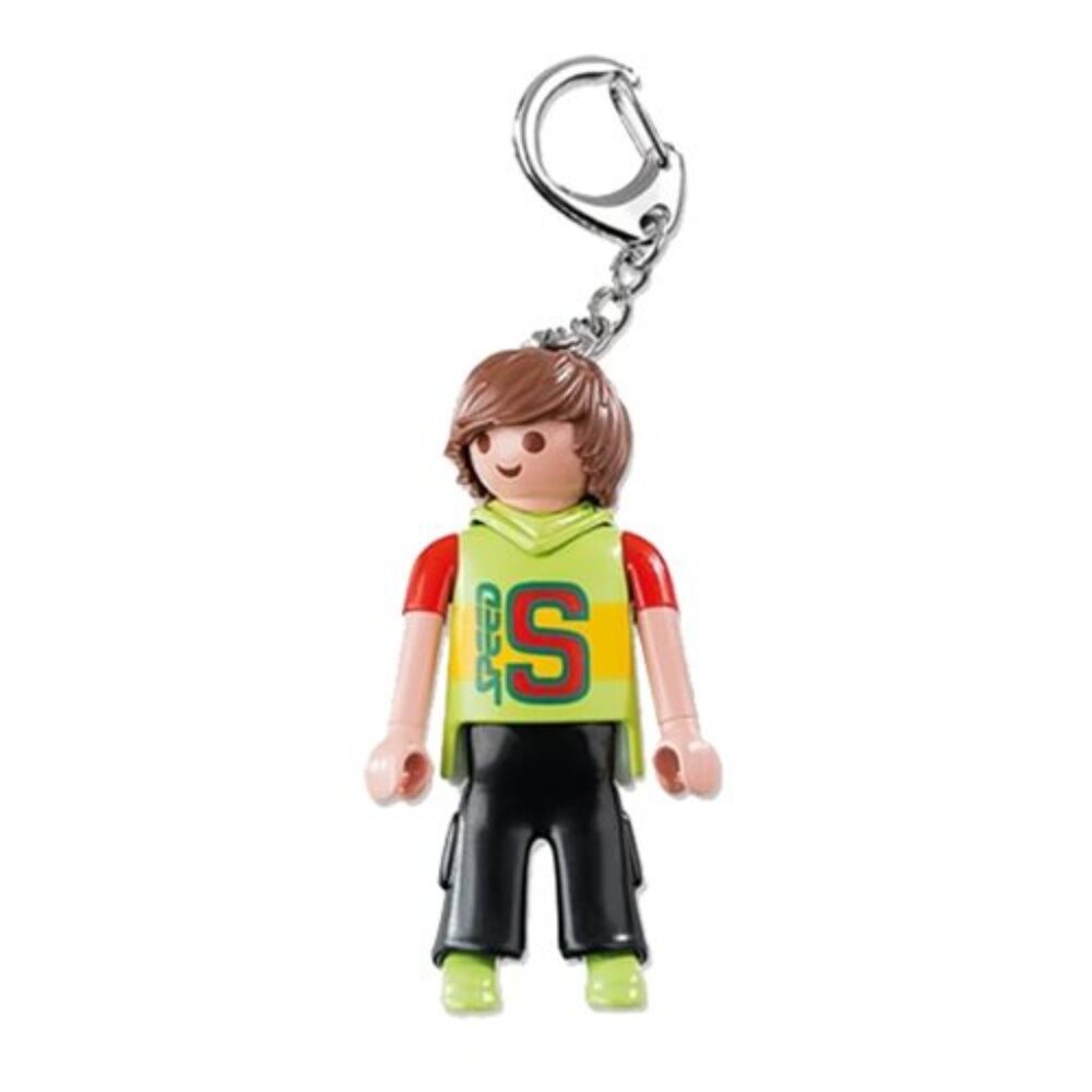PLAYMOBIL Lego 6613 Skateboarder Action Figure Key Chain